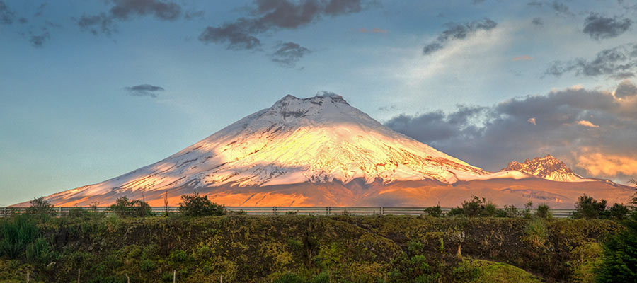 imagen de una montaña de Ecuador 